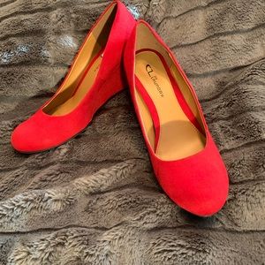 Chinese Laundry Red Suede Heels